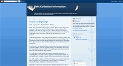 Desktop Screenshot of debtcollectinfo.blogspot.com