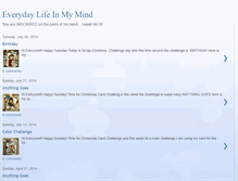 Tablet Screenshot of everydaylifeinmymind.blogspot.com