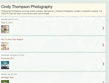 Tablet Screenshot of cindythompsonphotography.blogspot.com