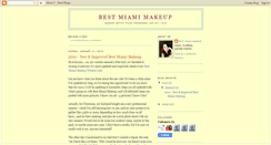 Desktop Screenshot of bestmiamimakeup.blogspot.com