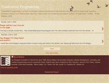 Tablet Screenshot of existentialprograming.blogspot.com