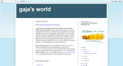 Desktop Screenshot of gajasworld.blogspot.com