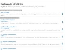 Tablet Screenshot of explorandoelinfinito.blogspot.com
