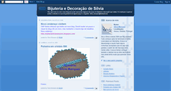 Desktop Screenshot of bijuteriaedecoracaodesilvia.blogspot.com