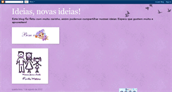 Desktop Screenshot of ideiasnovasideias.blogspot.com