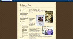 Desktop Screenshot of dellacresfarm.blogspot.com