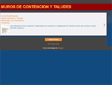 Tablet Screenshot of murosdecontencionytaludes.blogspot.com