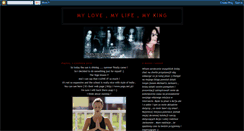 Desktop Screenshot of mylovemylifemyking.blogspot.com