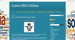 Desktop Screenshot of learnseoforfree.blogspot.com