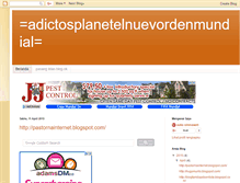 Tablet Screenshot of adictosplanetelnuevordenmundial.blogspot.com