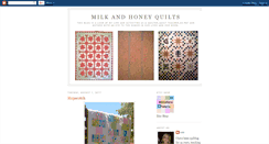 Desktop Screenshot of milkandhoneyquilts.blogspot.com