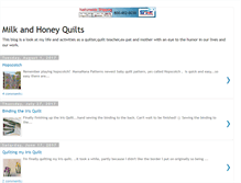 Tablet Screenshot of milkandhoneyquilts.blogspot.com