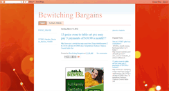 Desktop Screenshot of bewitchingbargains.blogspot.com