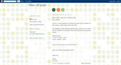 Desktop Screenshot of class3d2010.blogspot.com