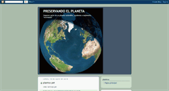 Desktop Screenshot of preservandoelplaneta.blogspot.com