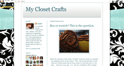 Desktop Screenshot of myclosetcrafts.blogspot.com