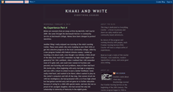 Desktop Screenshot of khakiandwhite.blogspot.com