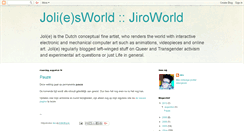 Desktop Screenshot of joliesworld.blogspot.com