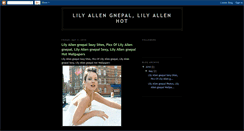 Desktop Screenshot of lily-allen-fansite.blogspot.com