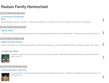 Tablet Screenshot of paulsonfamilyhomeschool.blogspot.com