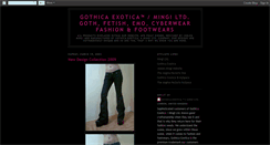 Desktop Screenshot of gothicaexotica.blogspot.com