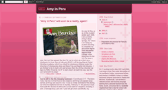 Desktop Screenshot of amy-in-peru.blogspot.com