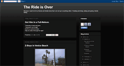 Desktop Screenshot of dude-therideisover.blogspot.com