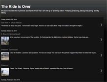Tablet Screenshot of dude-therideisover.blogspot.com