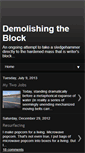 Mobile Screenshot of demolishingtheblock.blogspot.com