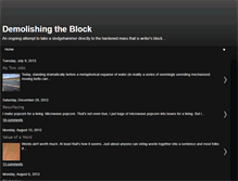 Tablet Screenshot of demolishingtheblock.blogspot.com