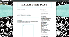 Desktop Screenshot of dallmeyerdays.blogspot.com