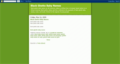 Desktop Screenshot of black-ghetto-baby-names.blogspot.com