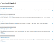 Tablet Screenshot of church-of-football.blogspot.com