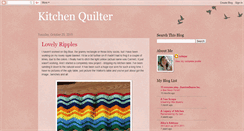 Desktop Screenshot of kitchenquilter.blogspot.com