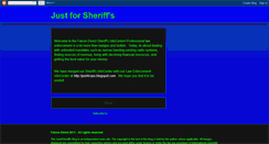 Desktop Screenshot of just4sheriffs.blogspot.com
