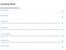Tablet Screenshot of amazingeword.blogspot.com