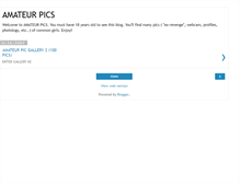 Tablet Screenshot of amateur-pics.blogspot.com