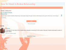 Tablet Screenshot of howtomendabrokenrelationship.blogspot.com