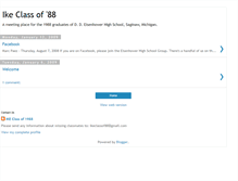 Tablet Screenshot of ikeclassof88.blogspot.com