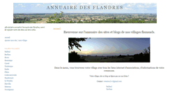 Desktop Screenshot of annuaire-des-flandres.blogspot.com