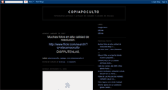 Desktop Screenshot of copiapoculto.blogspot.com