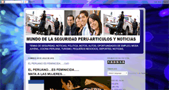 Desktop Screenshot of mundodelaseguridadperu.blogspot.com