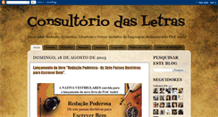 Desktop Screenshot of consultoriodasletras.blogspot.com