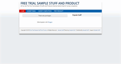 Desktop Screenshot of freesamplestuffproduct.blogspot.com