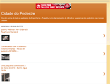 Tablet Screenshot of cidadedopedestre.blogspot.com