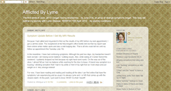 Desktop Screenshot of afflictedbylyme.blogspot.com