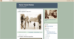 Desktop Screenshot of paristravelnotes.blogspot.com