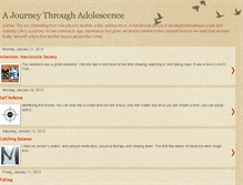 Tablet Screenshot of ajourneythroughadolescense.blogspot.com