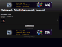 Tablet Screenshot of elrincondelfutbolinternacional.blogspot.com