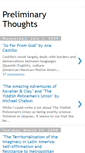 Mobile Screenshot of preliminarythoughts.blogspot.com